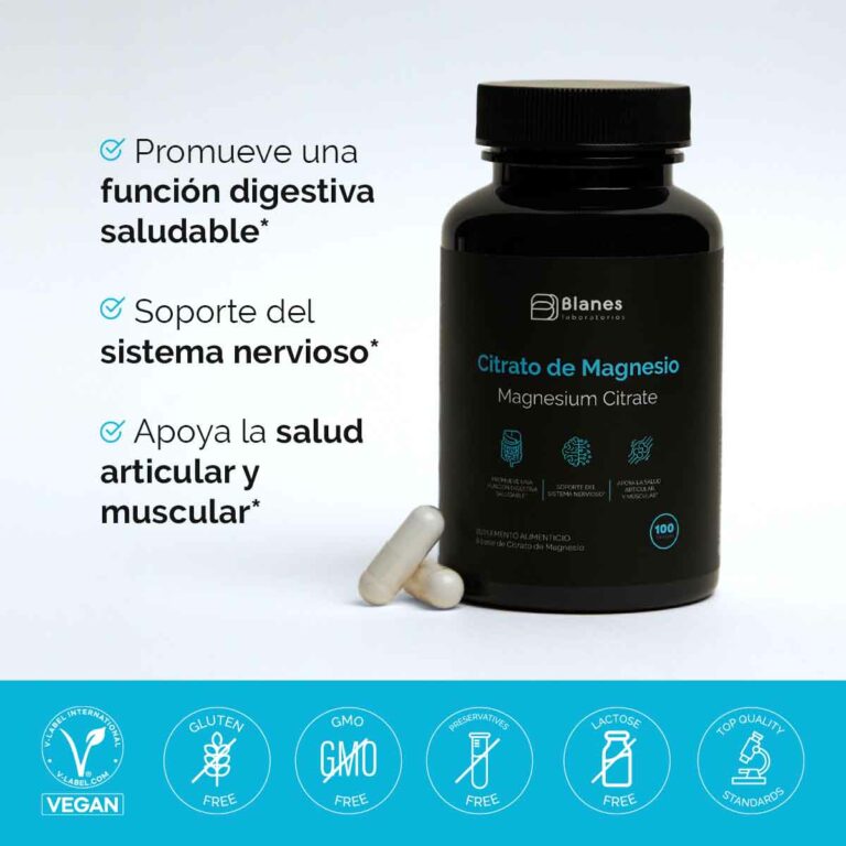 CITRATO DE MAGNESIO 100 CAPSULAS