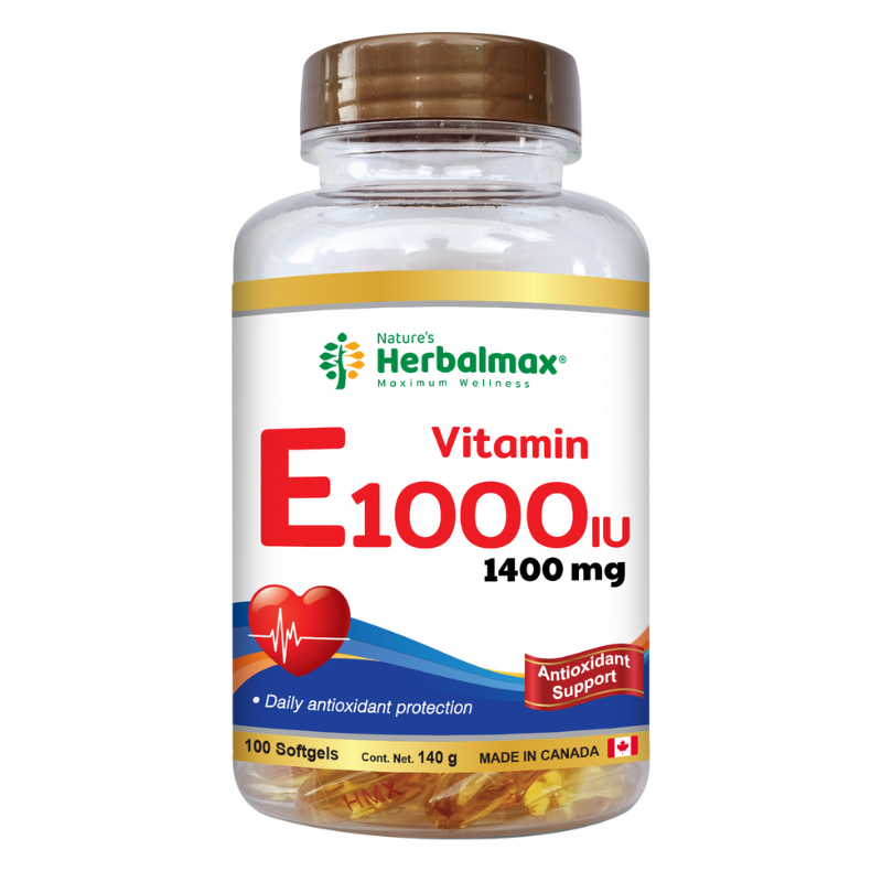 VITAMIN E 1000 IU 100 SOFTGEL 1400MG HERBALMAX