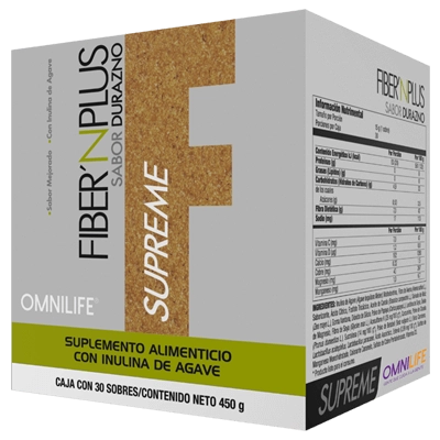 FIBER’N PLUS SUPREME CAJA 30 SOBRES 450G OMNILIFE