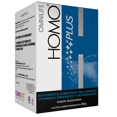 HOMO PLUS CAJA CON 30 SACHETS 180 GR. OMNILIFE