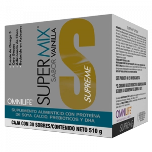 SUPER MIX SUPREME VAINILLA, CAJA 30 SB OMNILIFE