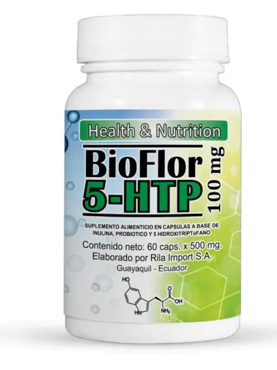 [LTN-0028] BIOFLOR 5-HTP 60 CAPSULAS 500 MG LACTINA
