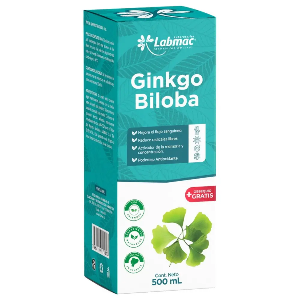 GINKGO BILOBA JARABE 500 ML LABMAC