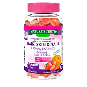 HAIR, SKIN& NAILS 2500 MCG BIOTINA 80 GOMITAS
