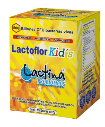 LACTOFLOR KIDS 15 SOBRES 2 G LACTINA