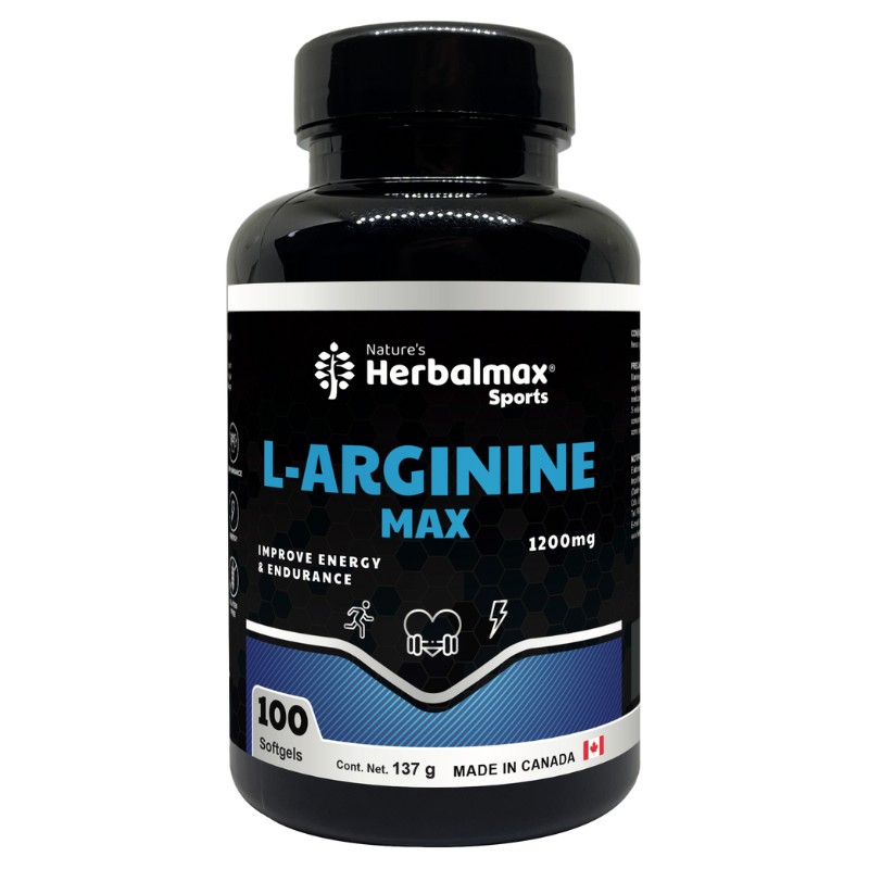 L-ARGININE MAX 100 SOFTGEL 1200 MG HERBALMAX