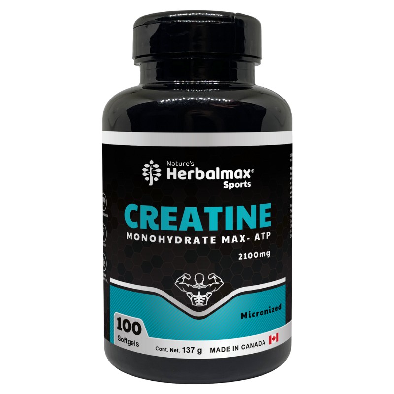 CREATINE MONOHYDRATE ATP 100 SOFTGEL 2100 MG HERBALMAX