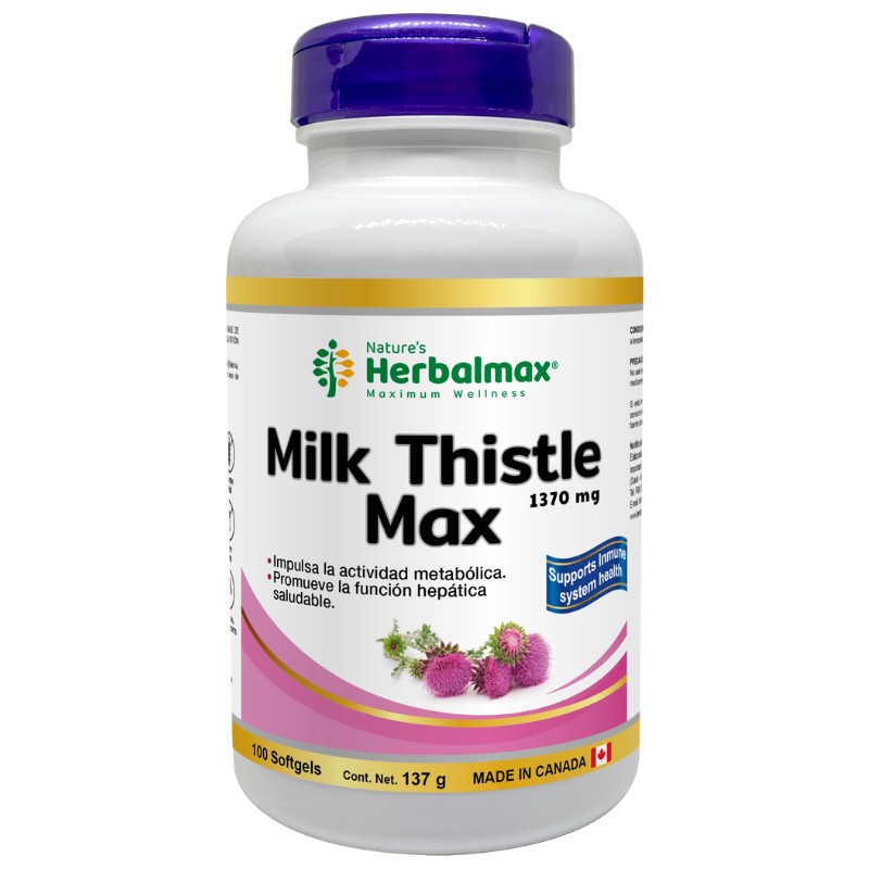 MILK THISTLE MAX 100 SOFTGEL 1370 MG HERBALMAX