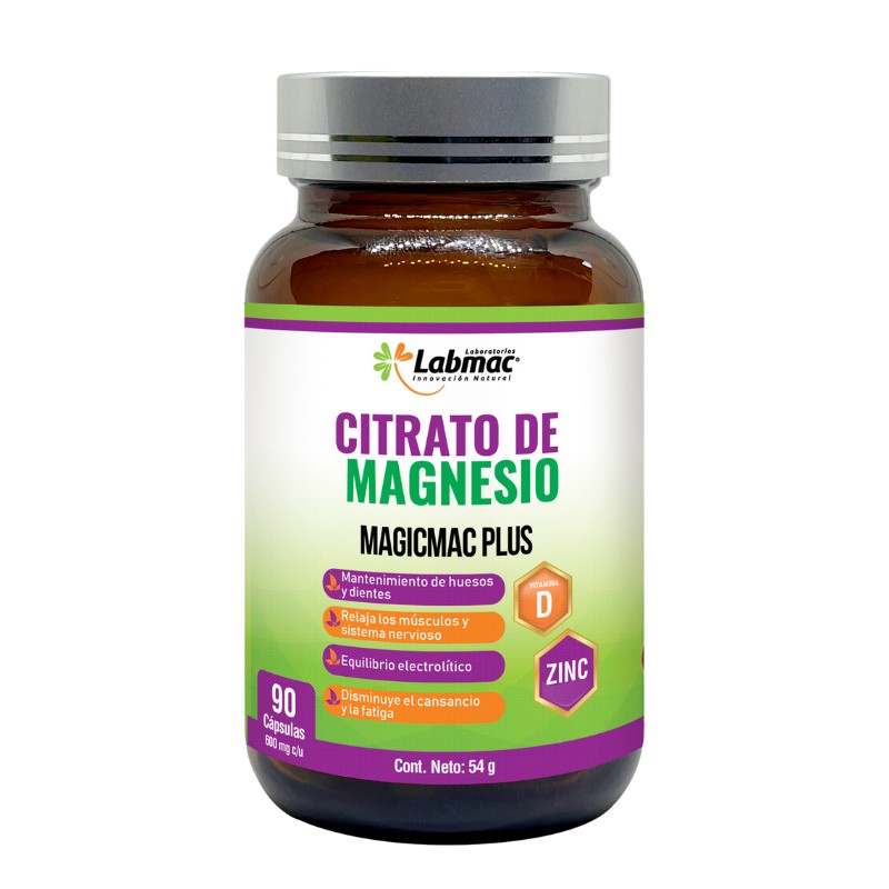 CITRATO DE MAGNESIO MAGICMAC 90 CAPSULAS LABMAC
