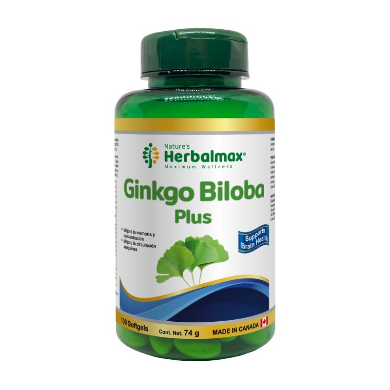[HMX-0047] GINKGO BILOBA PLUS 100 SOFTGEL 740 MG HERBALMAX