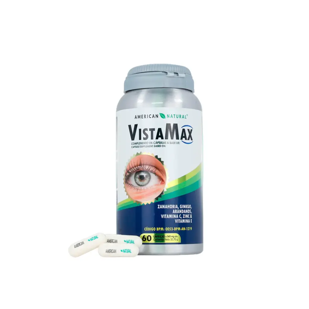 [AMN-0015] VISTAMAX 60 CAPSULAS 545 MG AMERICAN NATURAL