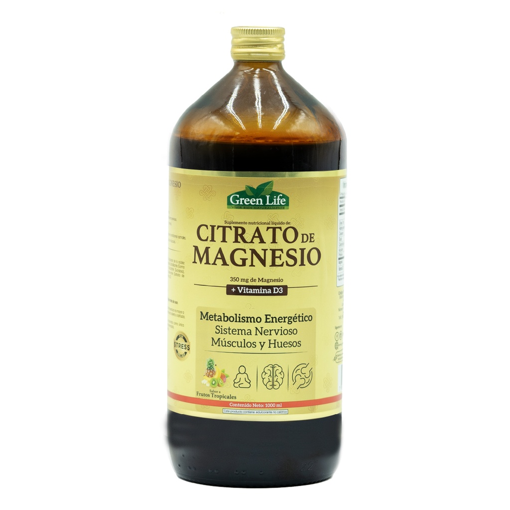 [GLF-0023] CITRATO DE MAGNESIO + VITAMINA D3 1000 ML