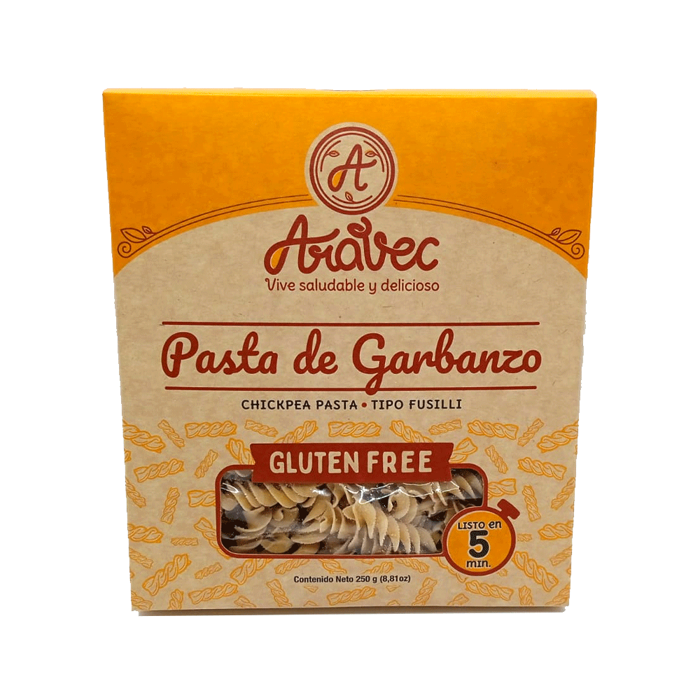PASTA DE GARBANZO TIPO FUSILLI 250 G ARAVEC
