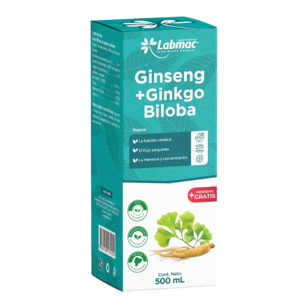 GINSENG + GINKGO BILOBA 500 ML LABMAC