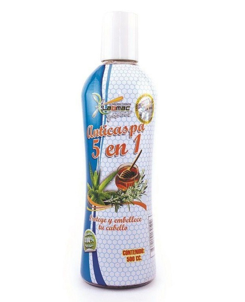SHAMPOO ANTICASPA 5 EN 1 600 ML LABMAC