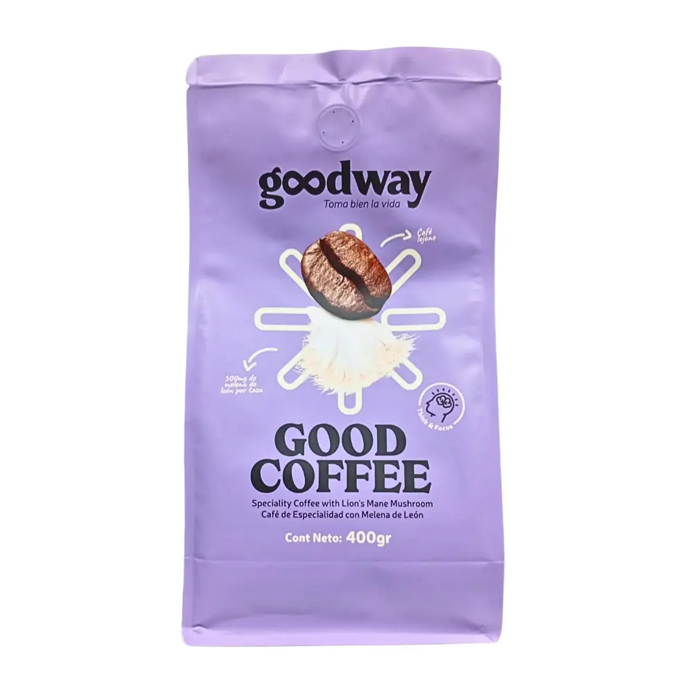 CAFE CON EXTRACTO DE HONGO MELENA DE LEON 400 G GOODWAY