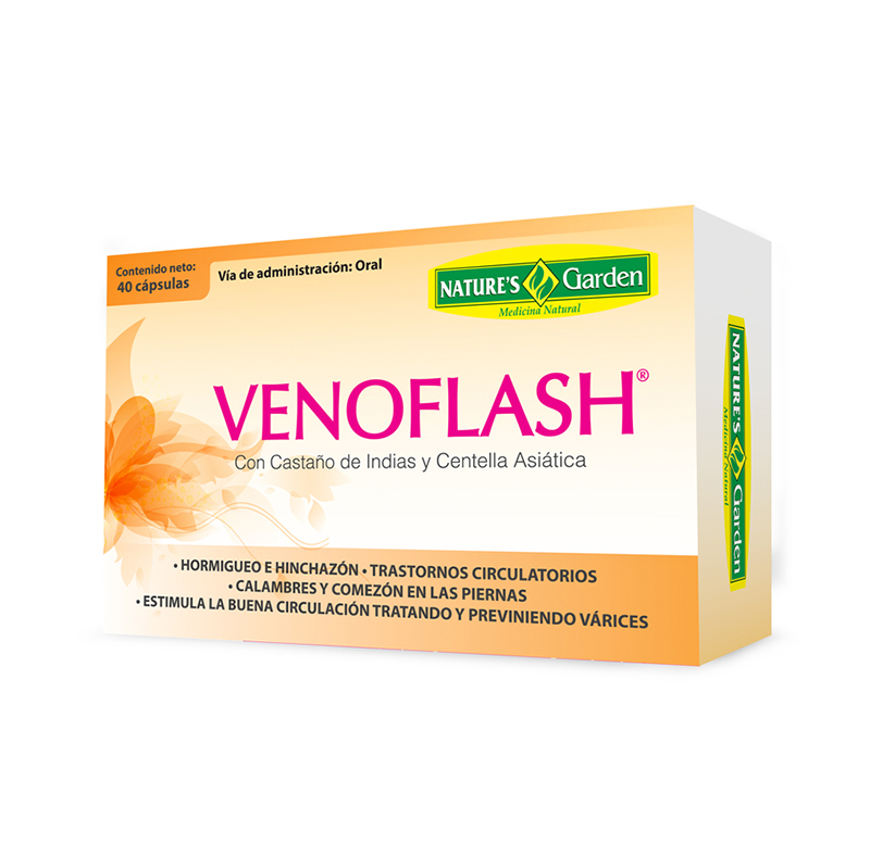 [NTG-0019] VENOFLASH 40 CAPSULAS GARDEN 