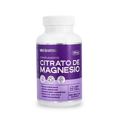 CITRATO DE MAGNESIO 100 CAPSULAS ONLY NATURAL
