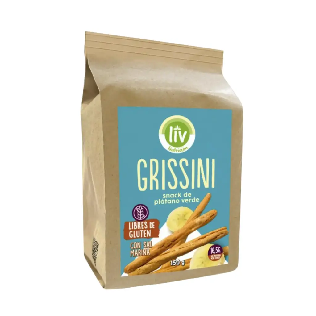 GRISSINI SNACK DE PLATANO DE VERDE 150 G LIV