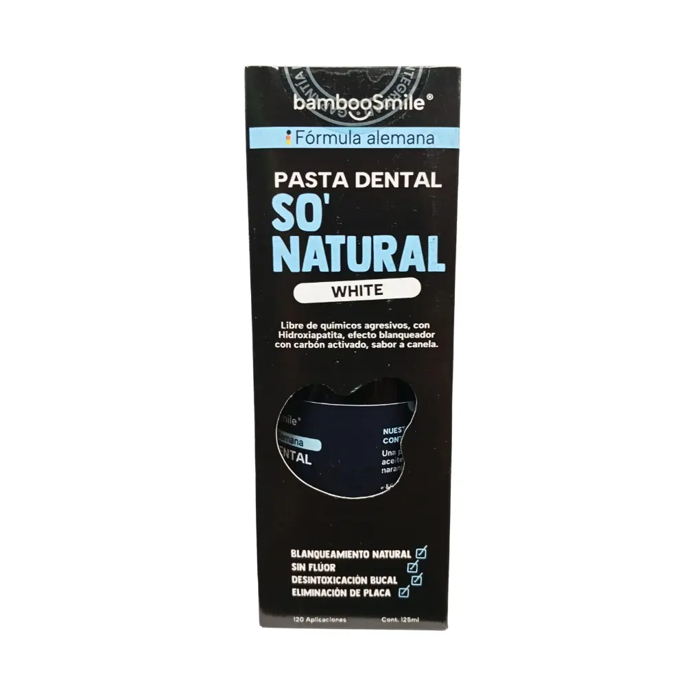 PASTA DENTAL NATURAL WHITE 125 ML BAMBOO