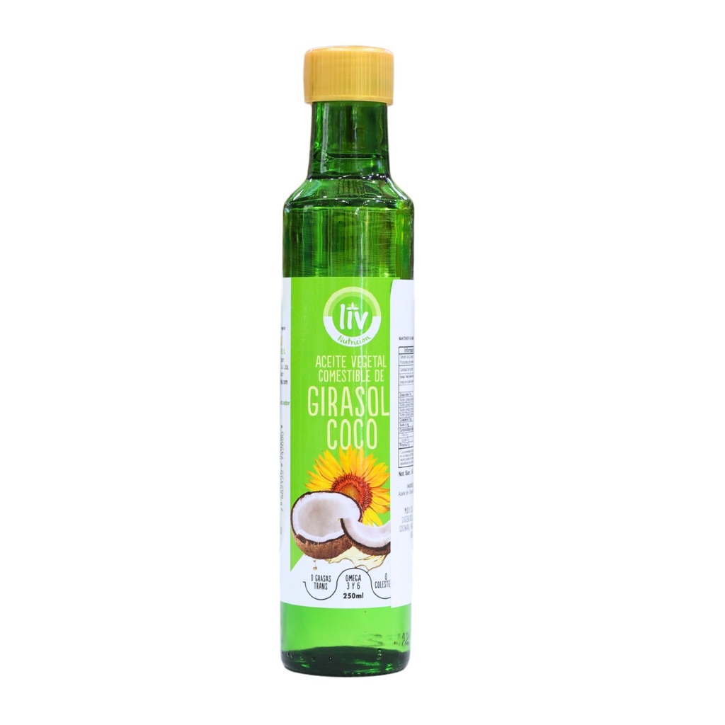ACEITE VEGETAL GIRASOL Y COCO 250 ML LIV