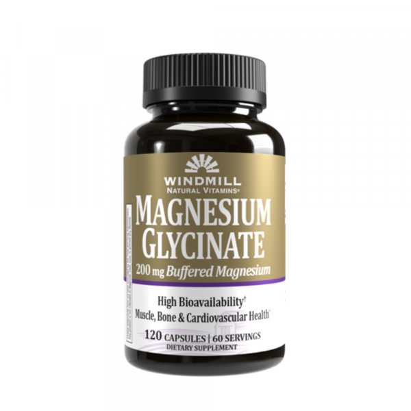 GLYCINATE MAGNESIUM 120 CAPSULAS 200 MG WINDMILL