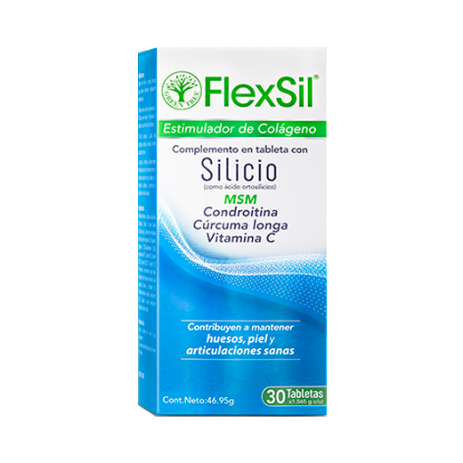 FLEXSIL SILICIO MSM CONDROITINA CURCUMA LONGA VITAMINA C 30 TAB