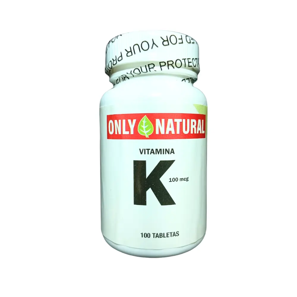 VITAMINA K 100 TABLETAS 100 MCG ONLY NATURAL