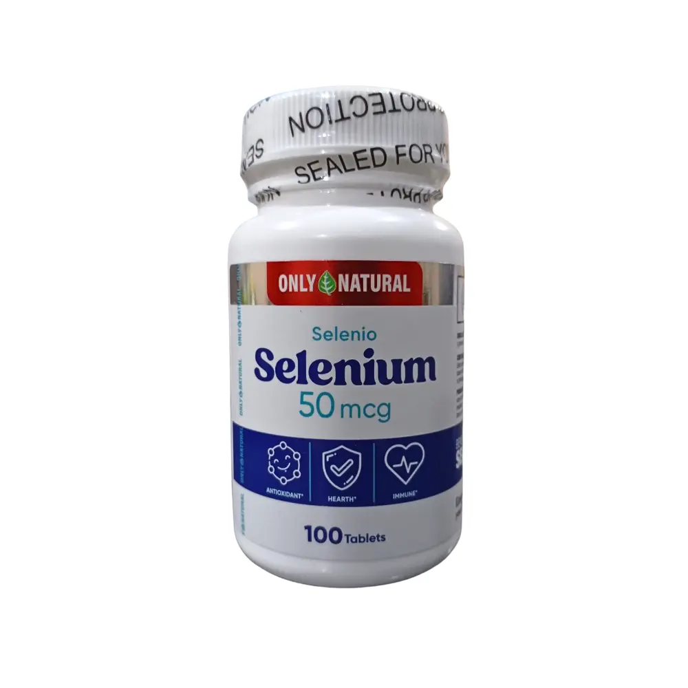 SELENIUM 100 TABLETAS 50 MCG ONLY NATURAL
