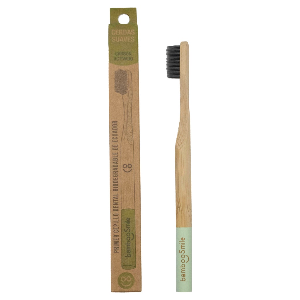 CEPILLO DENTAL ECO CERDAS SUAVES DE CARBON ACTIVADO
