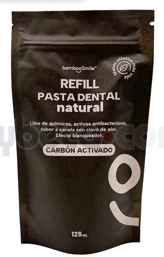REFILL PASTA DENTAL SO NATURAL WHITE 125ML BAMBOO