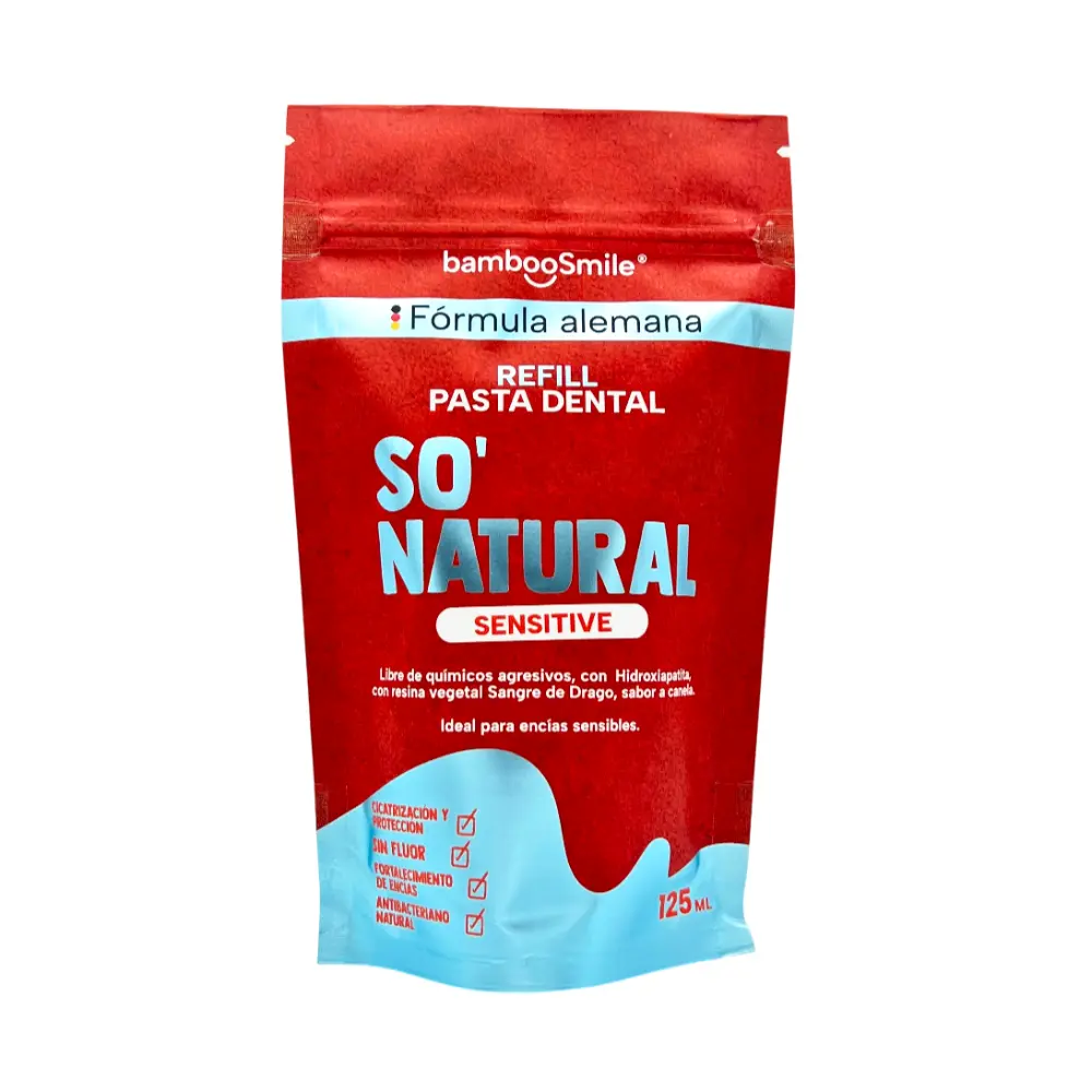 REFILL PASTA DENTAL NATURAL SENSITIVE 125ML BAMBOO