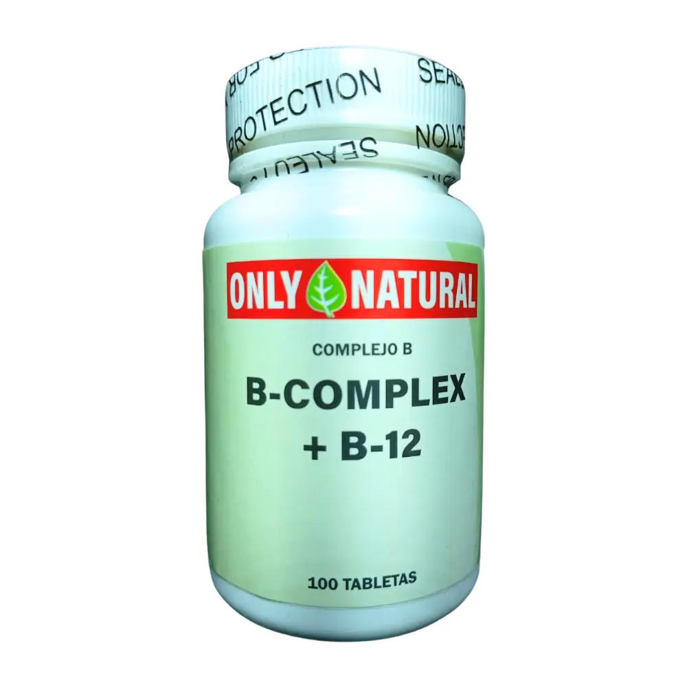 [ONL-0009] B-COMPLEX + B-12 100 TABLETAS ONLY NATURAL