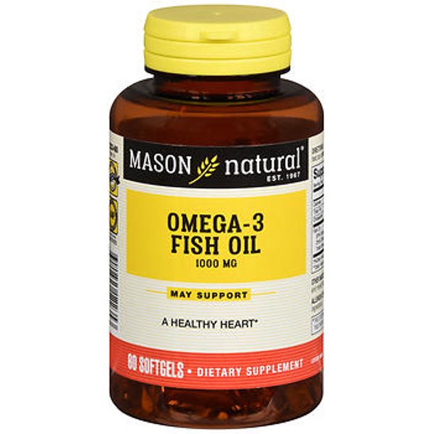 OMEGA 3 FISH OIL 60 CAPSULAS 1000 MG MASON