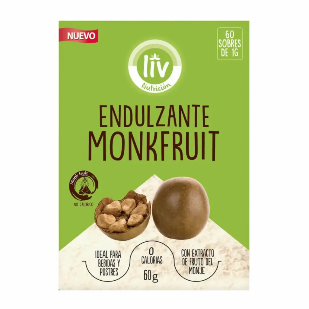ENDULZANTE MONKFRUIT 60 SOBRES LIV