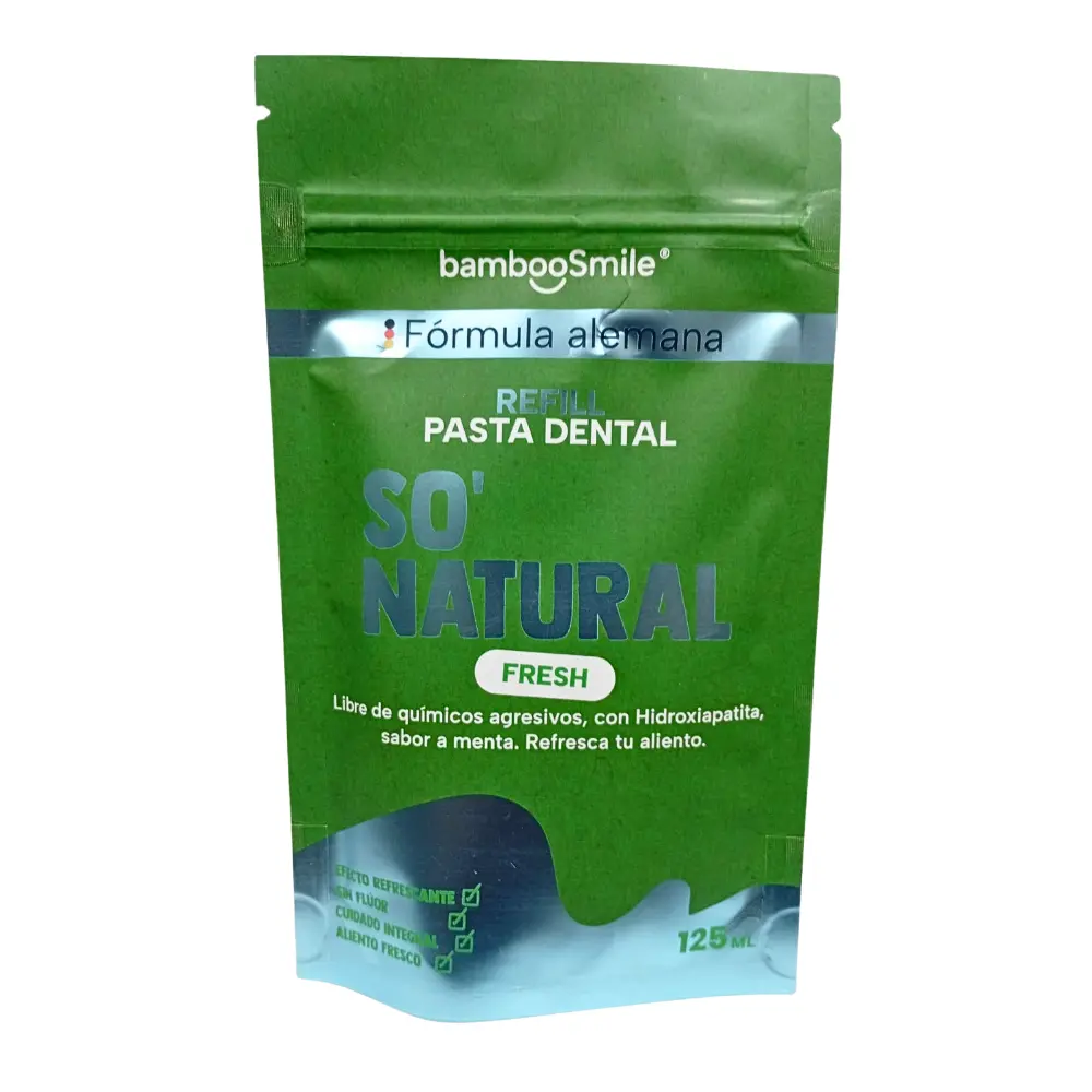 REFILL PASTA DENTAL NATURAL FRESH 125 ML BAMBOO