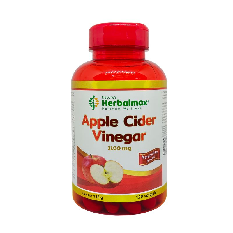 APPLE CIDER VINEGAR 120 SOFTGELS 1100 MG HERBALMAX