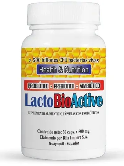 LACTOBIO ACTIVE 30 CAPSULAS 500 MG LACTINA