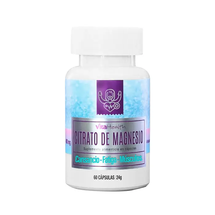 CITRATO DE MAGNESIO 60 CAPSULAS 400 MG VITAHEALTH
