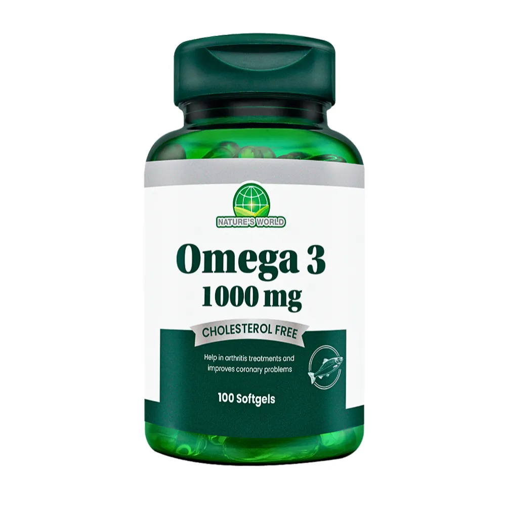 [NTW-0006] OMEGA 3 100 SOFTGELS 1000 MG NATURES WORLD