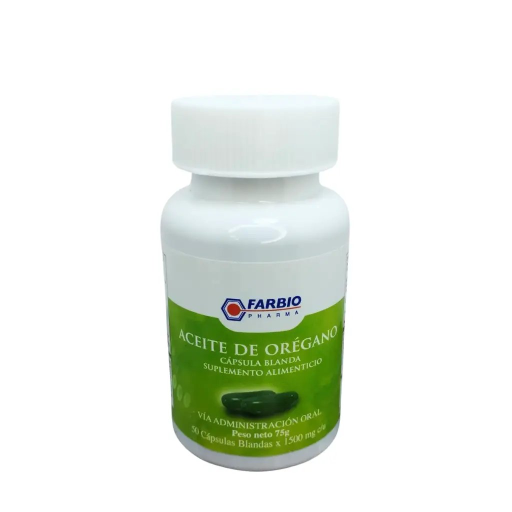 ACEITE DE OREGANO 50 CAPSULAS 1500 MG FARBIO