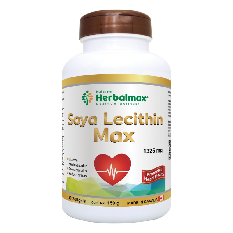 SOYA LECITHIN MAX 120 SOFTGEL 1325 MG HERBALMAX