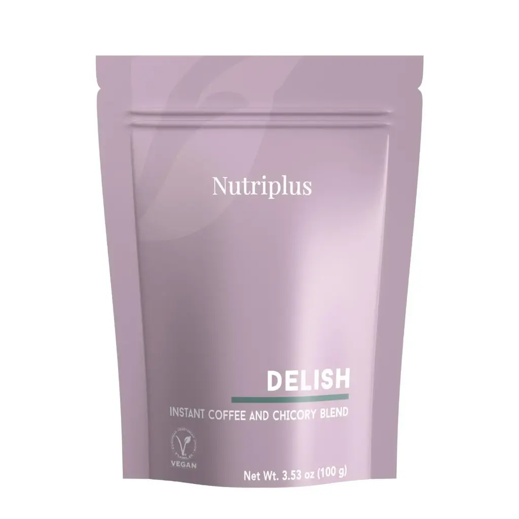 NUTRIPLUS DELISH - MEZCLA DE CAFE INSTANTANEO Y ACHICORA 100 G