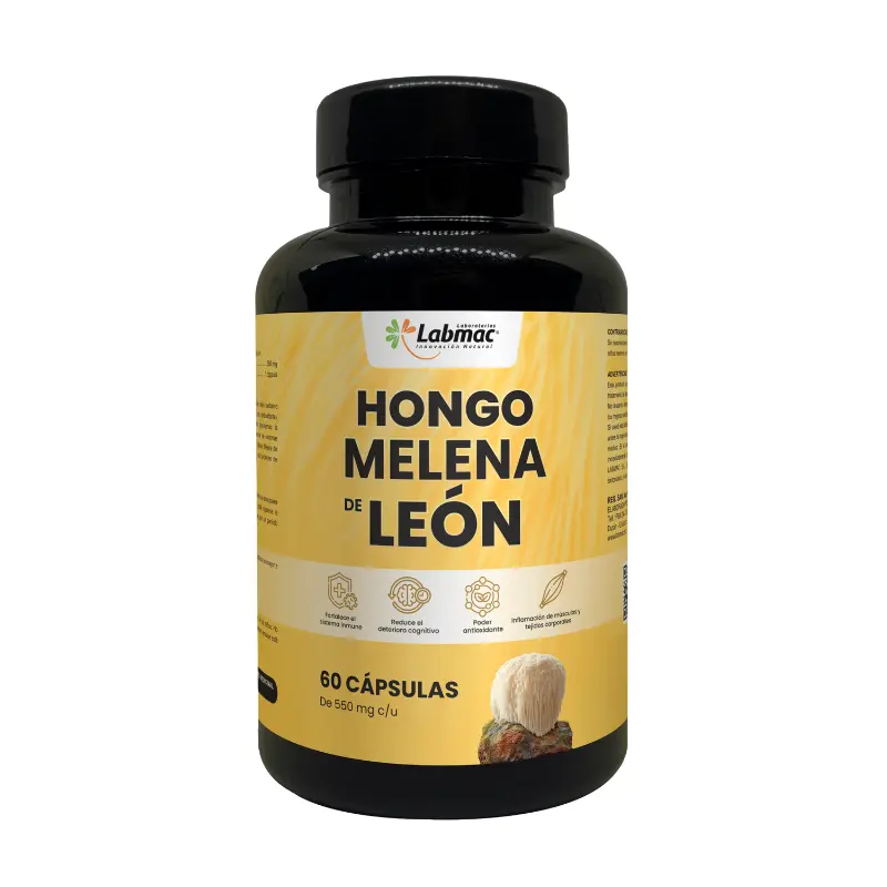 [LBM-0130] MELENA DE LEON 60 CAPSULAS 550 MG LABMAC