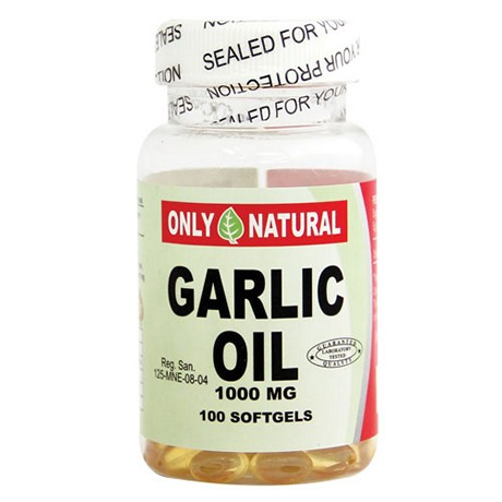 GARLIC OIL 100 CAPSULAS 1000 MG ONLY NATURAL