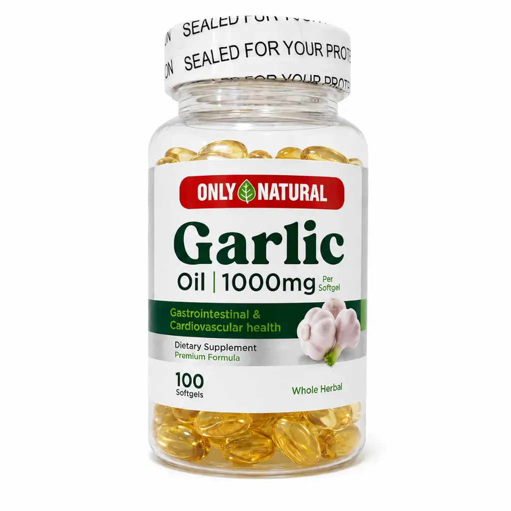 [ONL-0012] GARLIC OIL 100 CAPSULAS 1000 MG ONLY NATURAL