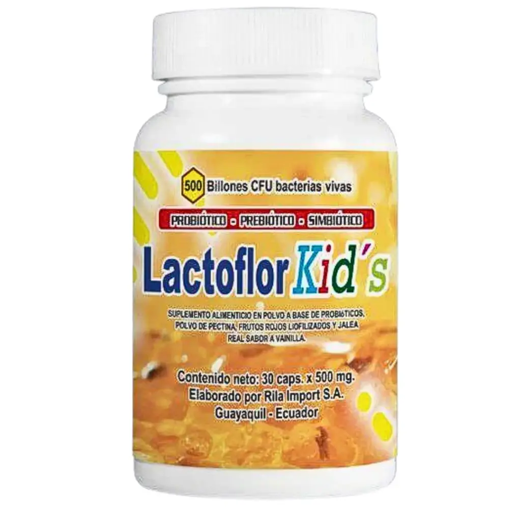 LACTOFLOR KIDS 30 CAPSULAS 500 MG LACTINA