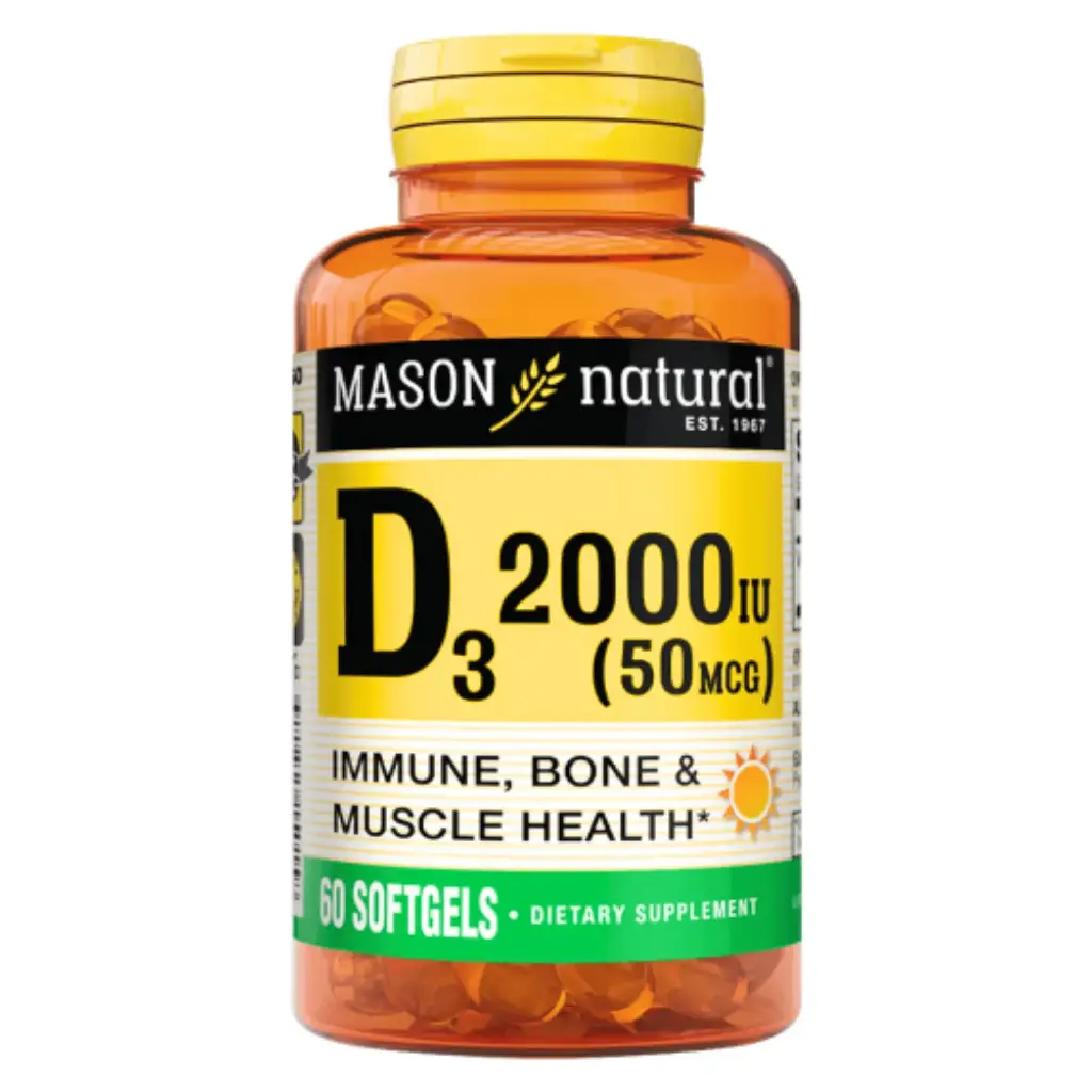 VITAMINA D3 2000 IU 60 SOFTGEL 50 MCG MASON