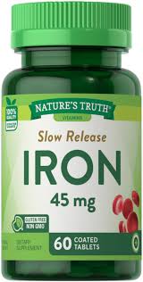 IRON 60 TABLETAS 45 MG NATURES TRUTH