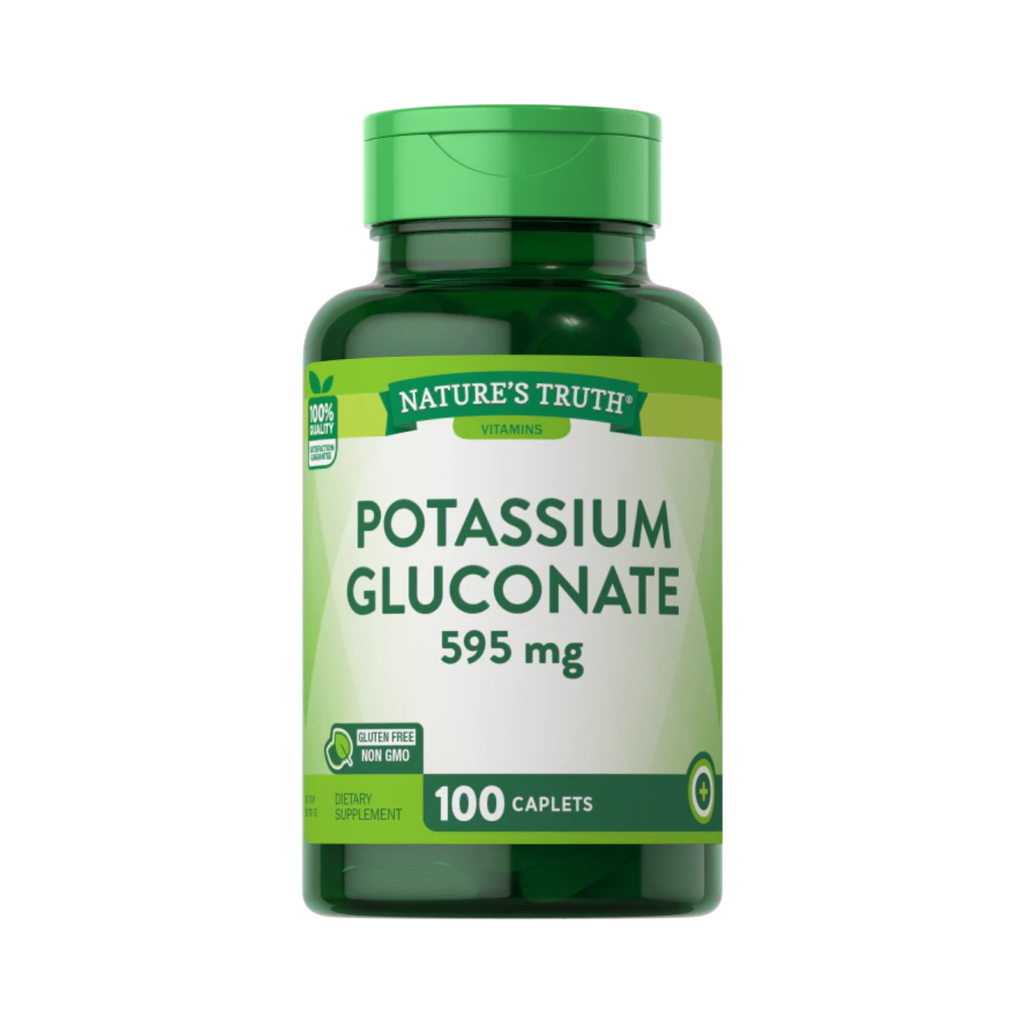 POTASSIUM GLUCONATE 100 TABLETAS 595 MG NATURES TRUTH